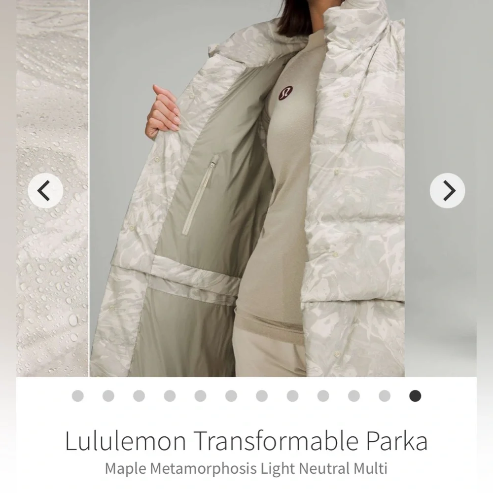 lululemon athletica Light Gray Marble-Print Puffer Vest - Picture 13 of 16